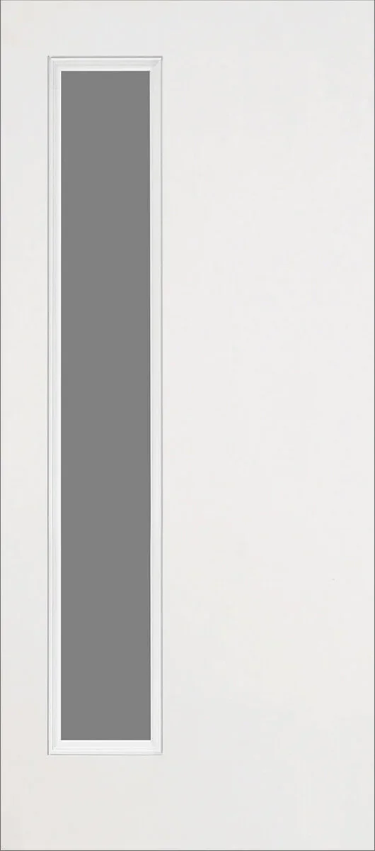 Narrow-lite fiberglass entry door
