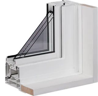 Slim-Frame Casement Window: operating detail