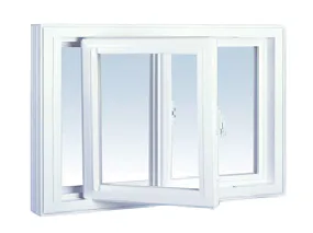 Single Slider Window: single-slider operating sash tilted inward